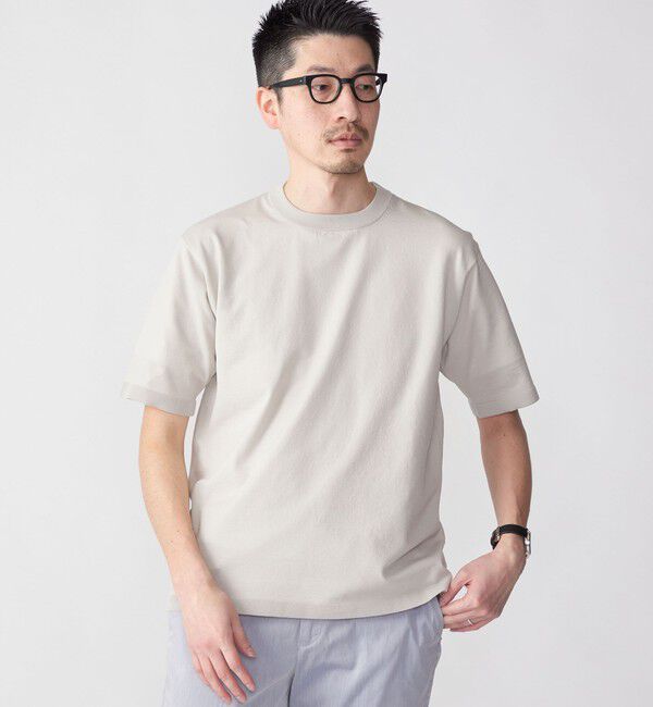 SHIPS「SHIPS:〈 洗濯機可能〉18ゲージ ポリエステル ライト リラックス ニット Tシャツ」|Tシャツ・カットソー|