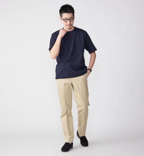 SHIPS「SHIPS:〈 洗濯機可能〉18ゲージ ポリエステル ライト リラックス ニット Tシャツ」|Tシャツ・カットソー|