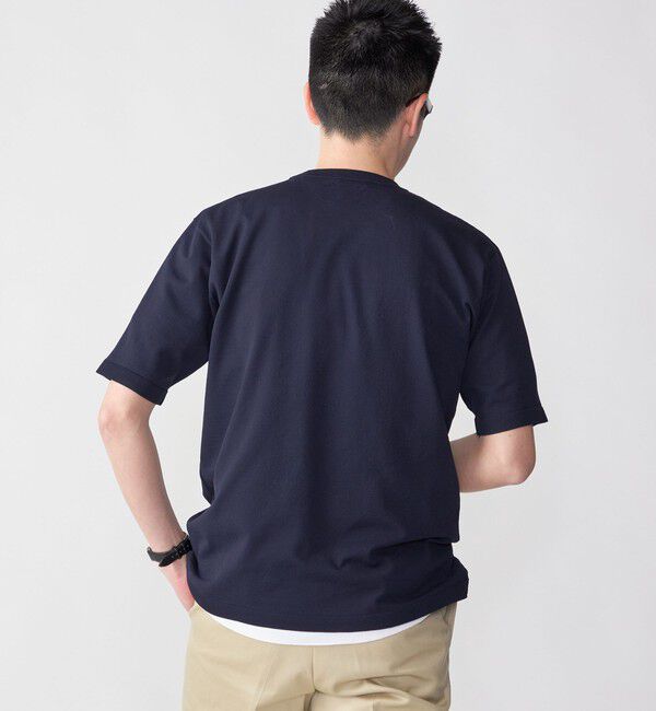 SHIPS「SHIPS:〈 洗濯機可能〉18ゲージ ポリエステル ライト リラックス ニット Tシャツ」|Tシャツ・カットソー|