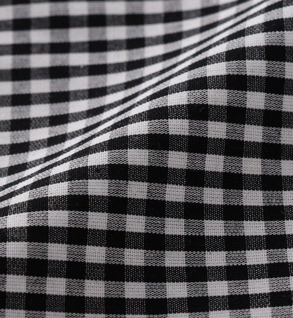 SHIPS KIDS「SHIPS KIDS:100～130cm / ギンガムチェック 半袖 ブラウス」|シャツ・ブラウス|