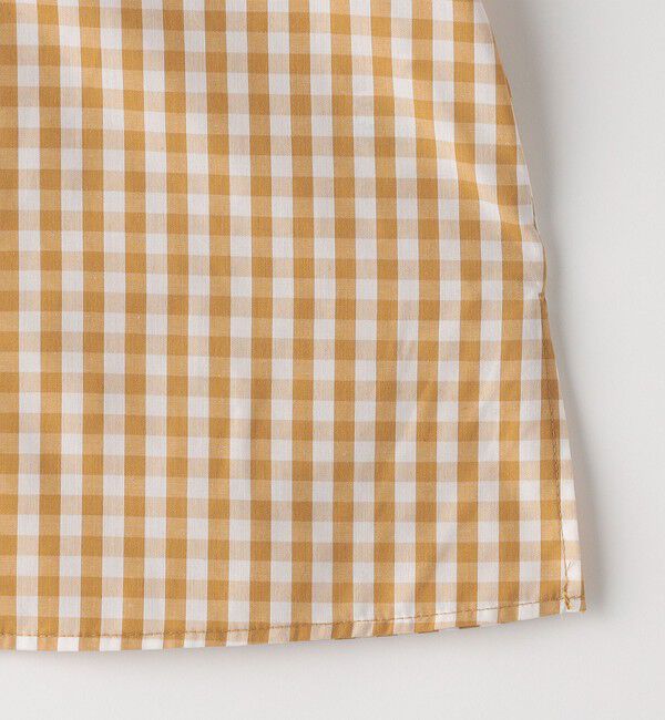 SHIPS KIDS「SHIPS KIDS:100～130cm / ギンガムチェック 半袖 ブラウス」|シャツ・ブラウス|