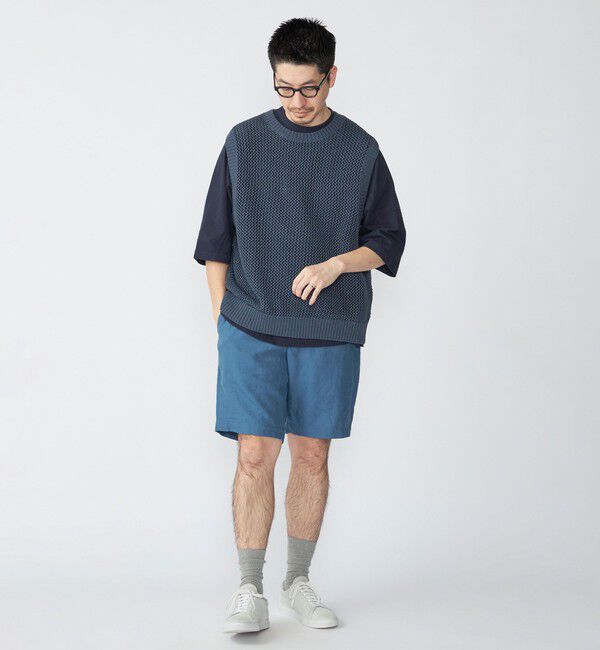 SHIPS「SHIPS:〈手洗い可能〉メッシュ ニット ベスト」|ベスト・ジレ|