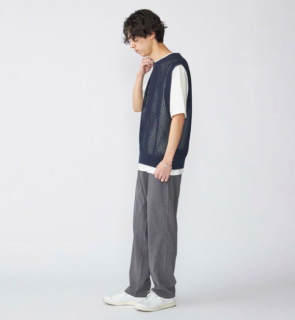SHIPS「SHIPS:〈手洗い可能〉メッシュ ニット ベスト」|ベスト・ジレ|
