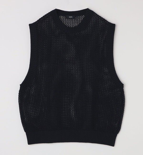 SHIPS「SHIPS:〈手洗い可能〉メッシュ ニット ベスト」|ベスト・ジレ|