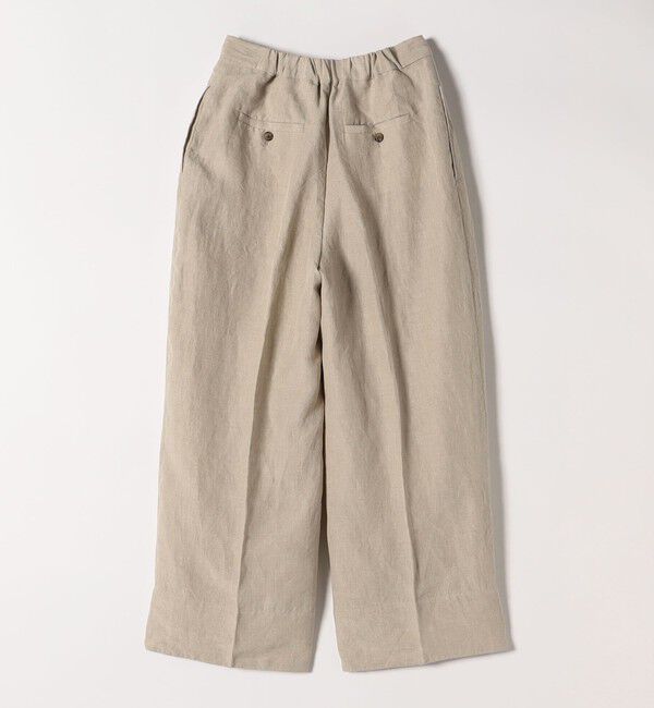quaranciel「quaranciel:〈洗濯機可能〉ヨーロピアンフラックス リネン タック ワイド パンツ」|その他|