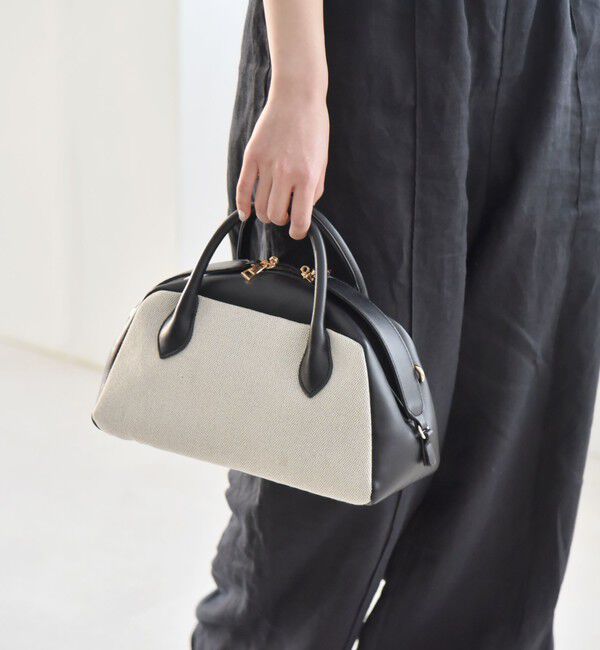 quaranciel「quaranciel: ダブルジップ デザイン ボストン ショルダー バッグ」|ショルダー・メッセンジャー|