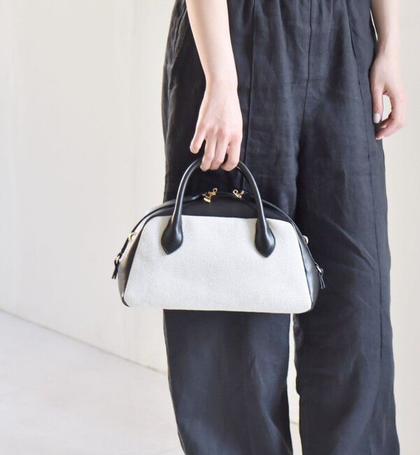 quaranciel「quaranciel: ダブルジップ デザイン ボストン ショルダー バッグ」|ショルダー・メッセンジャー|