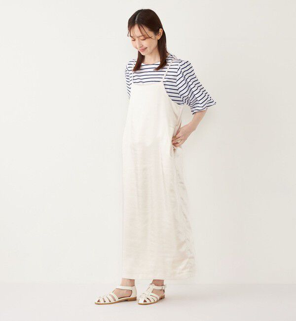 SHIPS Colors 「SHIPS Colors:〈洗濯機可能〉カラー ボーダー ギャザー スリーブ プルオーバー」|Tシャツ・カットソー|