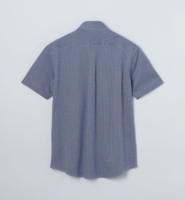 SHIPS「SHIPS: ショートスリーブ ジャージー ギンガムチェック シャツ」|シャツ・ブラウス|