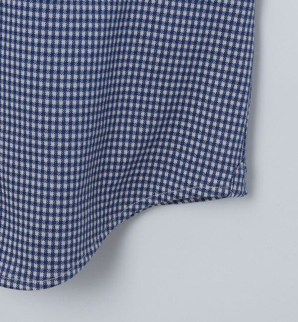 SHIPS「SHIPS: ショートスリーブ ジャージー ギンガムチェック シャツ」|シャツ・ブラウス|