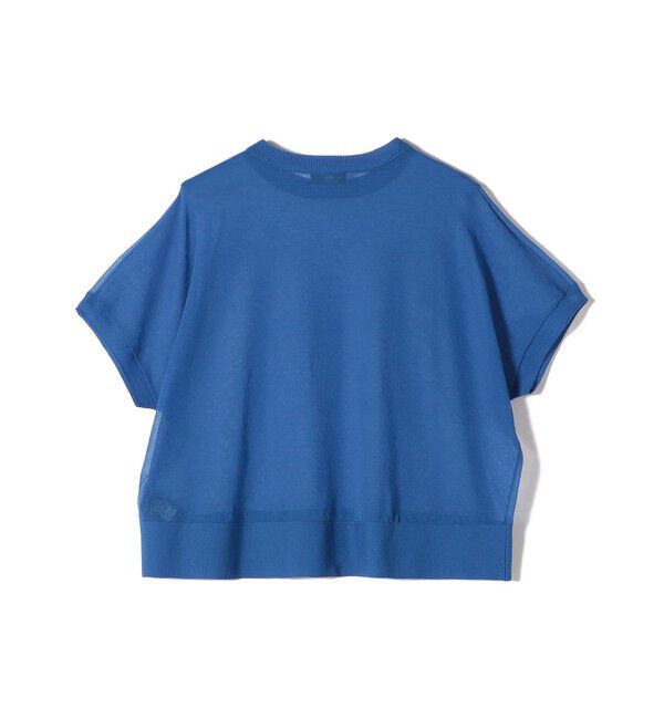 SHIPS for women「SHIPS Primary Navy Label:〈手洗い可能〉NOIR ワイド プルオーバー」|ニット・セーター|