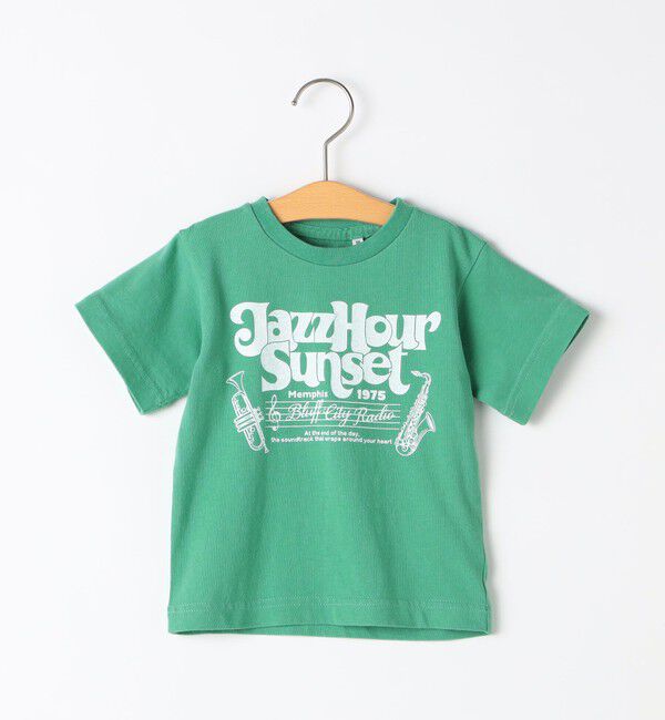 SHIPS KIDS「SHIPS KIDS:80～90cm / 50th ANNIV 半袖 ヴィンテージ Tシャツ」|Tシャツ・カットソー|グリーン