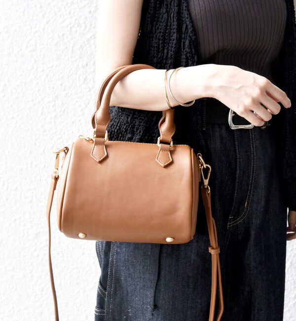 SHIPS any「《追加予約》VELETTO: 2WAY ショルダー ミニ ボストン バッグ」|ボストンバッグ|