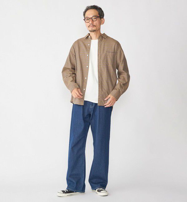 SHIPS「SHIPS: チェック レギュラーカラー ロングスリーブ シャツ」|シャツ・ブラウス|