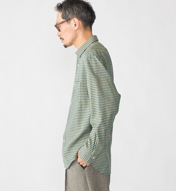 SHIPS「SHIPS: チェック レギュラーカラー ロングスリーブ シャツ」|シャツ・ブラウス|