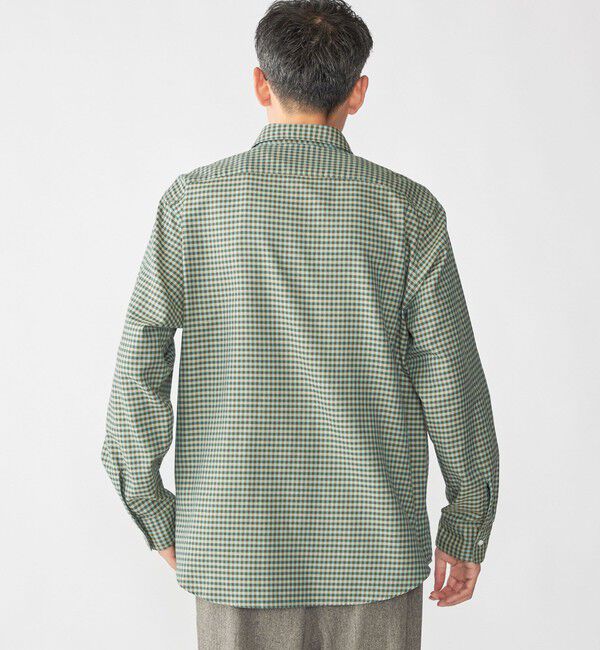 SHIPS「SHIPS: チェック レギュラーカラー ロングスリーブ シャツ」|シャツ・ブラウス|