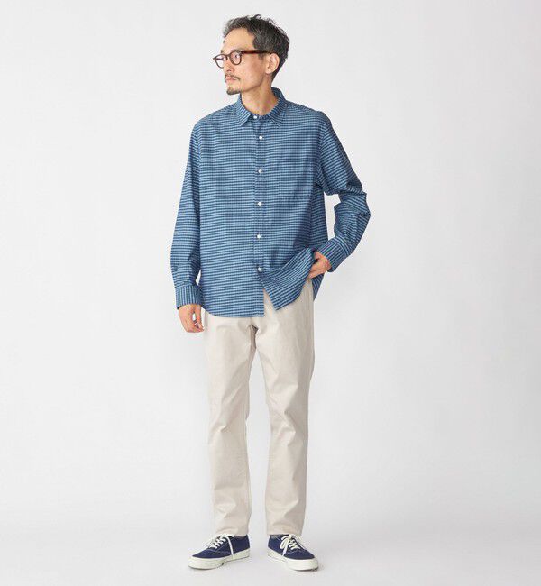 SHIPS「SHIPS: チェック レギュラーカラー ロングスリーブ シャツ」|シャツ・ブラウス|