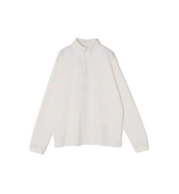 SHIPS any「SHIPS any:〈抗菌防臭/遮熱/UVカット機能等〉 鹿の子 ロングスリーブ ポロシャツ◆」|Tシャツ・カットソー|