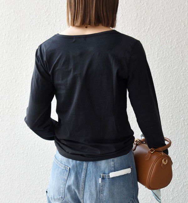 SHIPS any「SHIPS any:〈手洗い可能〉シアー コットン ヘンリーネック プルオーバー」|Tシャツ・カットソー|