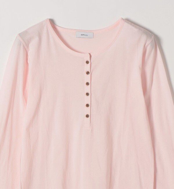 SHIPS any「SHIPS any:〈手洗い可能〉シアー コットン ヘンリーネック プルオーバー」|Tシャツ・カットソー|