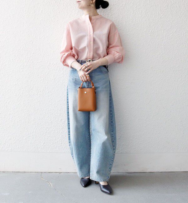 SHIPS any「《予約》SHIPS any:〈洗濯機可能〉サッカー バック リボン 配色 シャツ ブラウス」|シャツ・ブラウス|