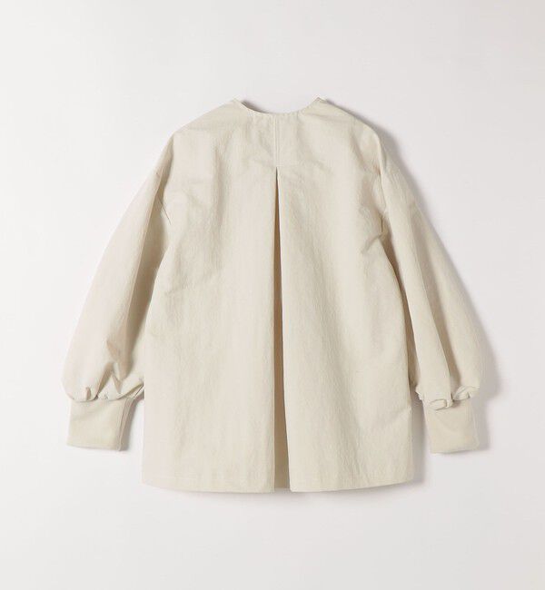 SHIPS any「《予約》SHIPS any:〈洗濯機可能〉ナイロン タスラン ノーカラー Aライン ブルゾン」|ブルゾン・スタジャン|