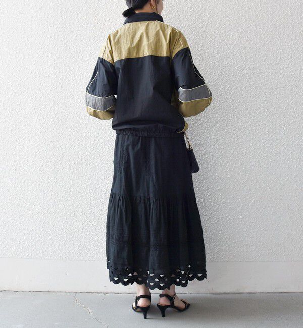 SHIPS any「《予約》SHIPS any:〈洗濯機可能〉ナイロン スタンドカラー 配色 ジップ ブルゾン」|ブルゾン・スタジャン|