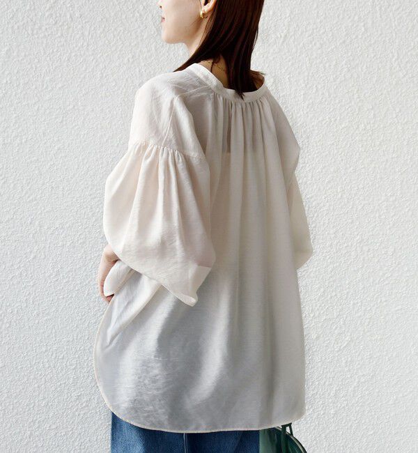 SHIPS for women「〈手洗い可能〉シアー タンブラー ポケット デザイン シャツ」|シャツ・ブラウス|