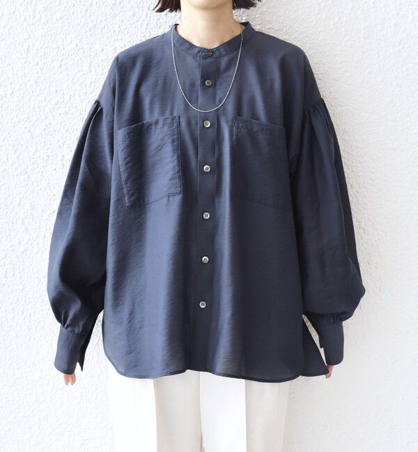 SHIPS for women「〈手洗い可能〉シアー タンブラー ポケット デザイン シャツ」|シャツ・ブラウス|