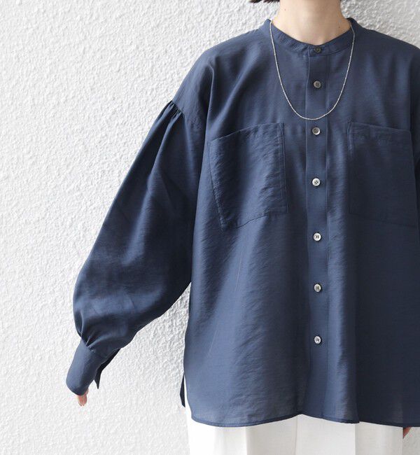 SHIPS for women「〈手洗い可能〉シアー タンブラー ポケット デザイン シャツ」|シャツ・ブラウス|