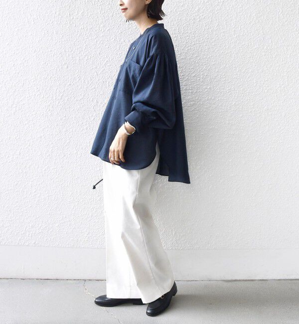 SHIPS for women「〈手洗い可能〉シアー タンブラー ポケット デザイン シャツ」|シャツ・ブラウス|