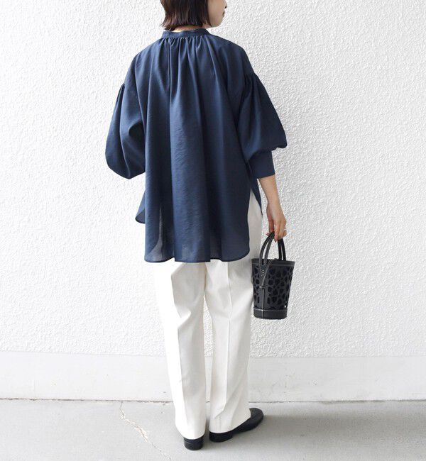 SHIPS for women「〈手洗い可能〉シアー タンブラー ポケット デザイン シャツ」|シャツ・ブラウス|