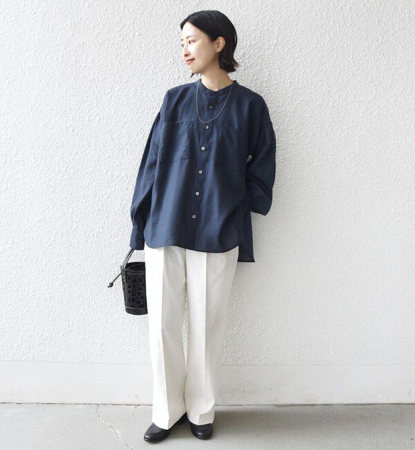 SHIPS for women「〈手洗い可能〉シアー タンブラー ポケット デザイン シャツ」|シャツ・ブラウス|