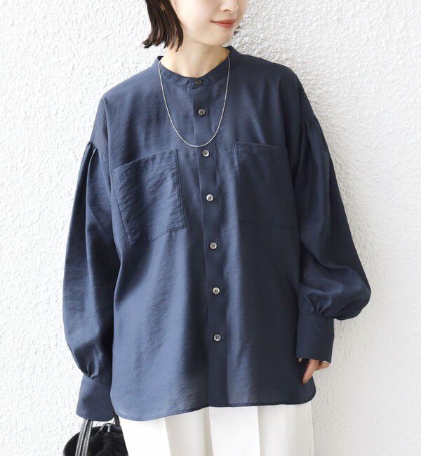 SHIPS for women「〈手洗い可能〉シアー タンブラー ポケット デザイン シャツ」|シャツ・ブラウス|