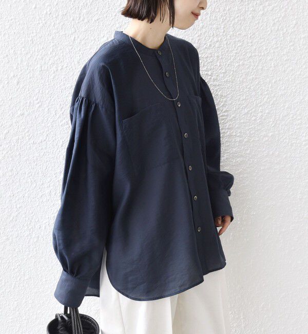 SHIPS for women「〈手洗い可能〉シアー タンブラー ポケット デザイン シャツ」|シャツ・ブラウス|