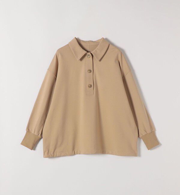 quaranciel「《予約》quaranciel:〈洗濯機可能〉ライト ポンチ ドロスト ポロ プルオーバー」|スウェット・ジャージ|