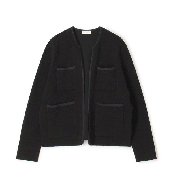 ウールナイロンブークレー フロントオープンカーディガン（Ballsey