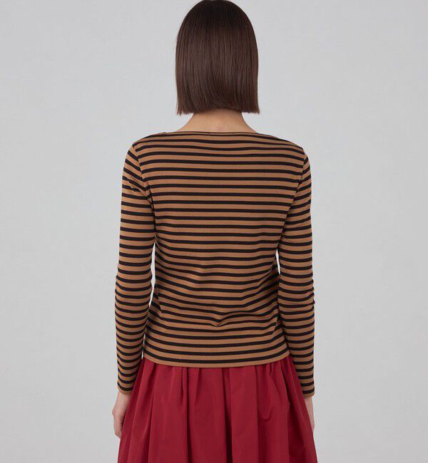 TOMORROWLAND collection「コットンフライスボーダー ロングスリーブプルオーバー」|Tシャツ・カットソー|