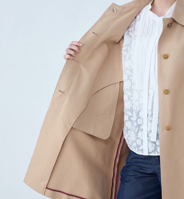 TOMORROWLAND collection「コットンシルクグログラン パフステンカラーコート」|ステンカラーコート|