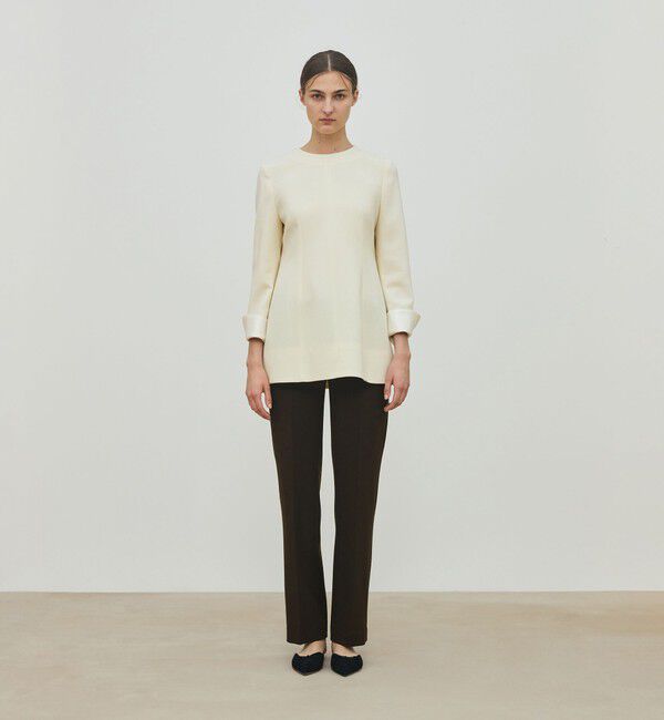 DES PRES「ウールジョーゼット プルオーバーブラウス」|シャツ・ブラウス|