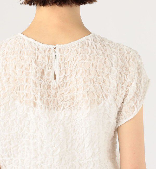 DES PRES「シャーリングシルク ショートプルオーバー」|シャツ・ブラウス|