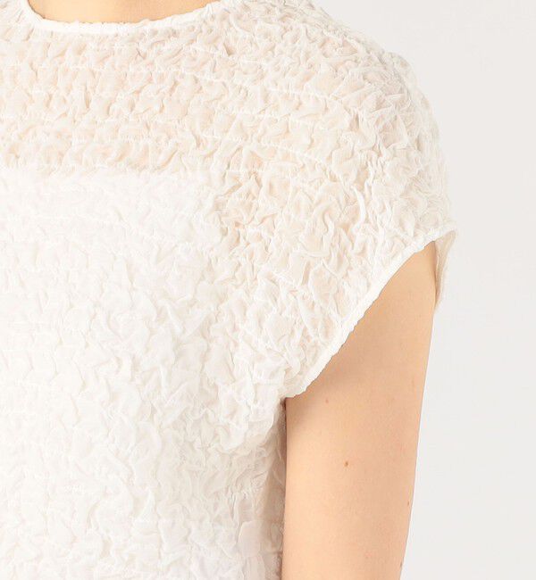 DES PRES「シャーリングシルク ショートプルオーバー」|シャツ・ブラウス|