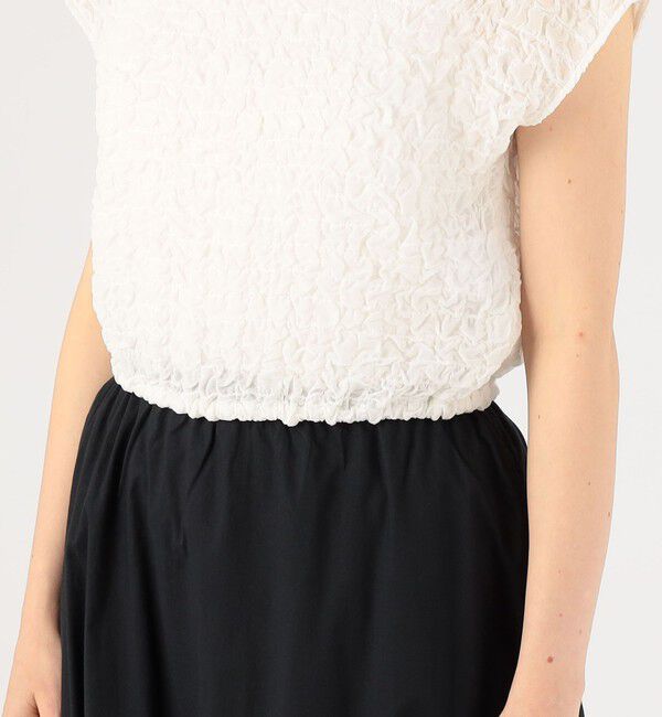 DES PRES「シャーリングシルク ショートプルオーバー」|シャツ・ブラウス|