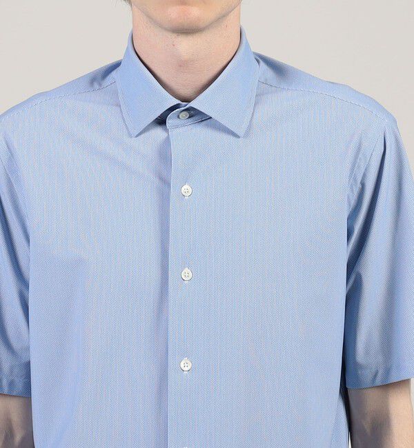 TOMORROWLAND MENS「ナイロンポリエステル ワイドスプレッドカラー ハーフスリーブシャツ CANCLINI」|シャツ・ブラウス|