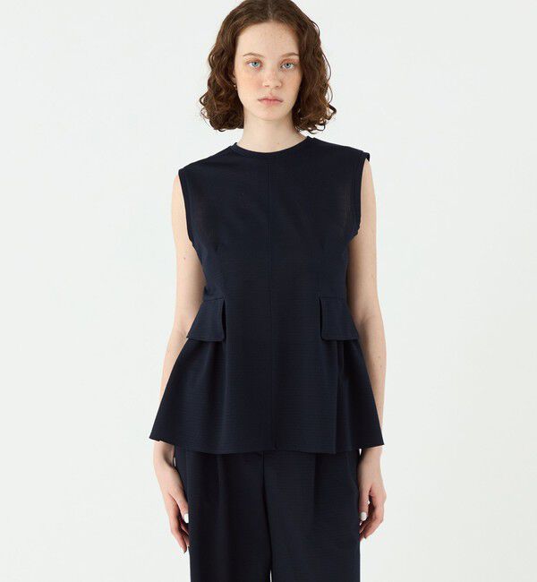 Ballsey「プラッドジャージー フラップフレアプルオーバー」|シャツ・ブラウス|