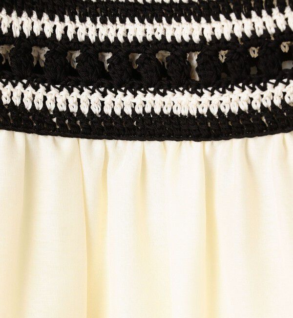 DES PRES「コットンシルクローンレースコンビ ホルターネックワンピース」|ワンピース|