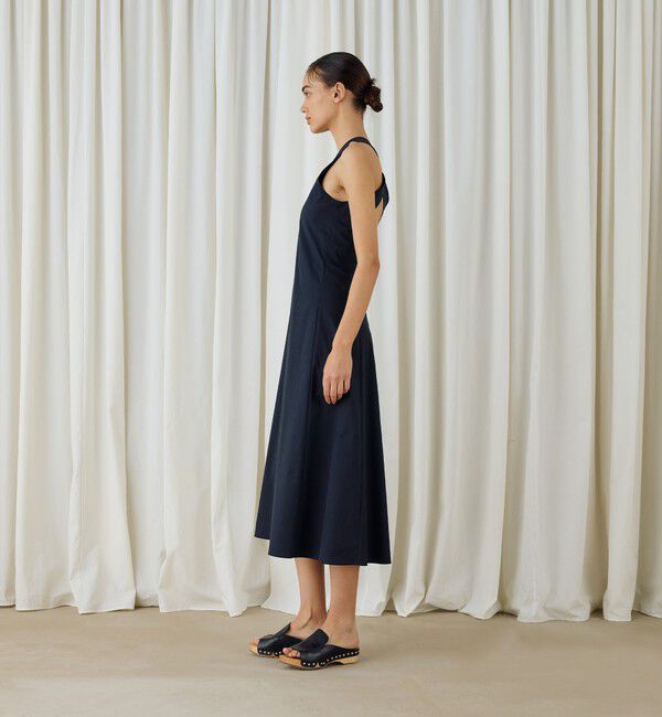 DES PRES「コットンストレッチポプリン フィットフレアサマードレス」|ワンピース|