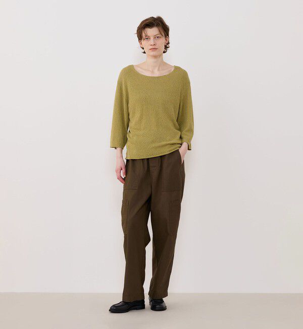 GALERIE VIE「ペーパーウール ラウンドネックプルオーバー」|ニット・セーター|