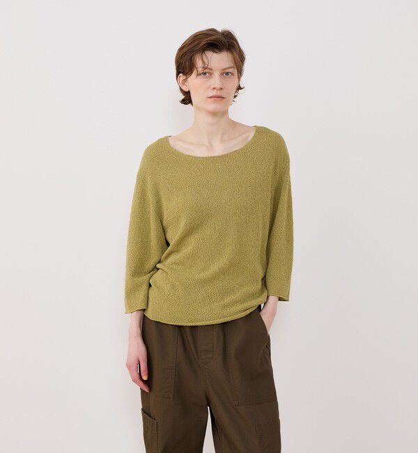 GALERIE VIE「ペーパーウール ラウンドネックプルオーバー」|ニット・セーター|