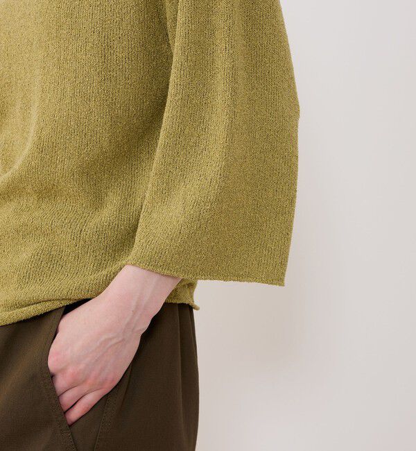 GALERIE VIE「ペーパーウール ラウンドネックプルオーバー」|ニット・セーター|